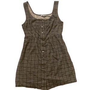 American Eagle Black plaid button down jumper